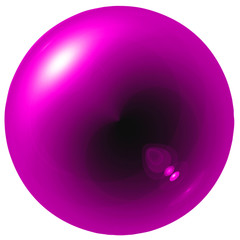 Glare pink ball