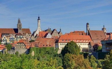 Obraz premium toits de rothenburg