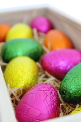 Easter Eggs in Wood Box 3