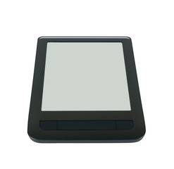 tablet computer isolated on black background