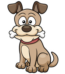Vector illustration of Cartoon Dog
