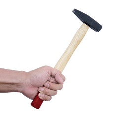 Hand with hammer