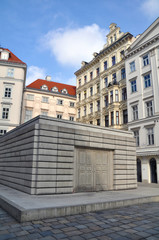Fototapeta na wymiar Holocaustu w Judenplatz w Wiedniu