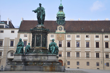 Fototapeta na wymiar Na dworze, Hofburg, Wiedeń, Austria