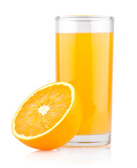 a glass of orange juice