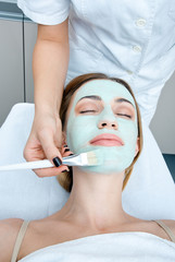 woman in spa treatment