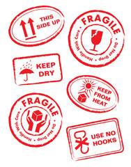 Shipping Label different message and graphic pattern set