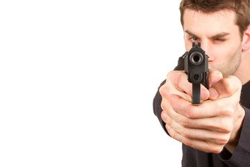 Man with a gun