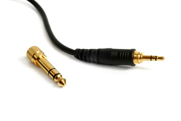 Stereo adapter mini-jack to jack (3,5mm to 6,3mm)