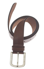 leather belt isolated on white background