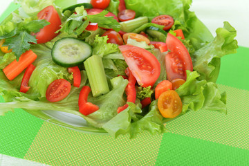 salad with vegetable