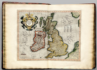 Britain vintage map