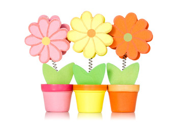 Decorative wooden flowers