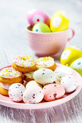 Tiny Easter eggs and cookies