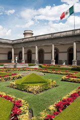 Courtyard of Chapultepec castle, Mexico city
