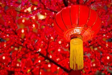 Deurstickers Chinese lantaarns © wong yu liang