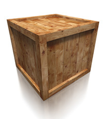 wooden box crate
