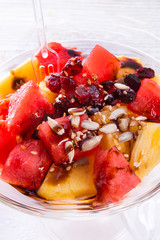 water melon, pineapple