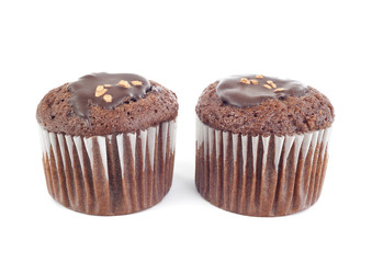 Muffins, isolated on white background