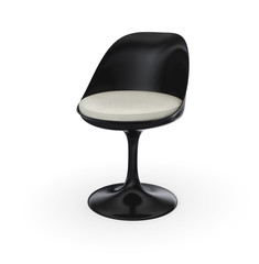 Retro Design Stuhl - Schwarz Weiß