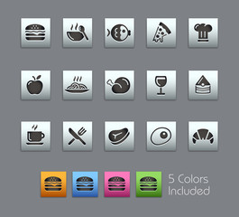 Food Icons 1 / Vector includes 5 Colors