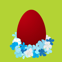 Easter red egg