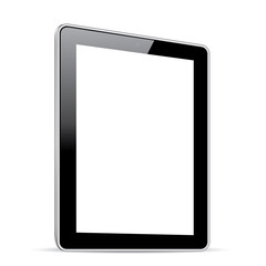 Black tablet isolation side view vector eps10