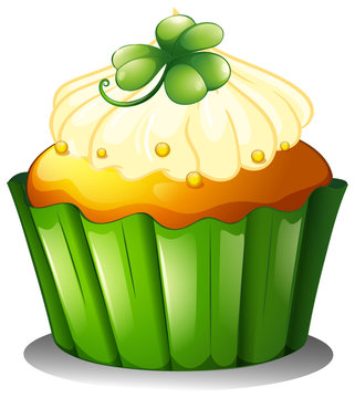 A delicious cupcake for St. Patrick's day