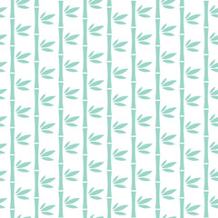 Seamless Pattern Abstract Blue Bamboo