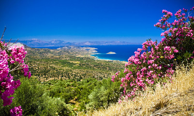 Obraz premium Turquise water of bay on Crete, Greece