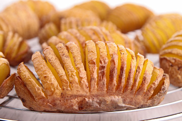 sliced baked potato