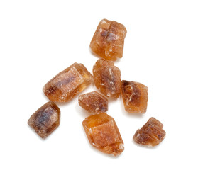 brown cane sugar crystals