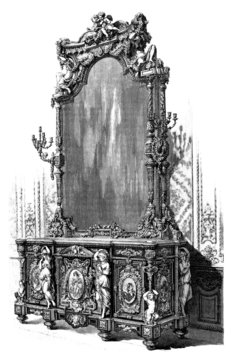 Furniture - Meuble de Salon - middle 19th century