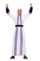 Arab man isolated on the white