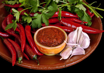 Caucasian sauce adjika