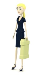 3d render of cartoon character with cleaner