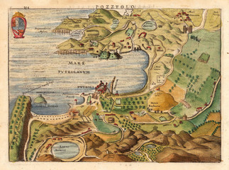 Italian city medieval map