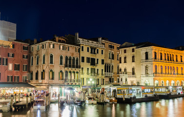 VENICE, ITALY - JUNE 30: View from Rialto bridge on June 30, 201