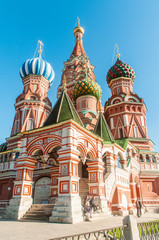 Fototapeta premium Famous st Vasily Blessed cathedral in Moscow
