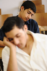 Children at school classroom