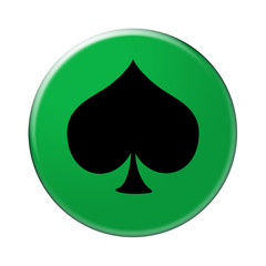 Fototapeta premium Bottone gioco picche