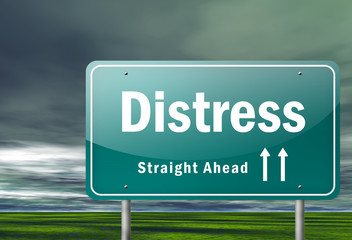 Highway Signpost "Distress"