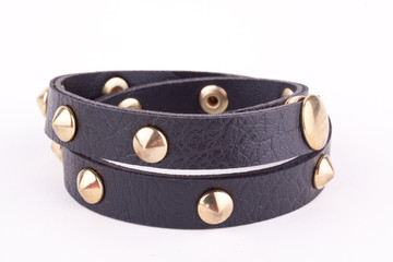 black studded bracelet