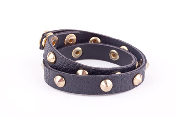 black studded bracelet