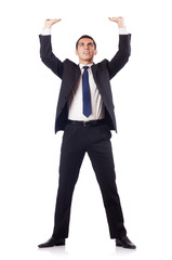 Young Businessman in conceptual photo