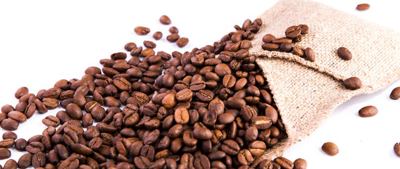 Coffee beans as a background