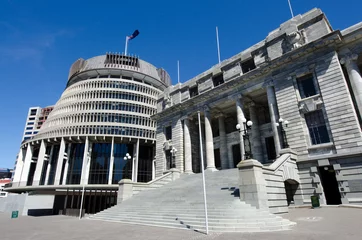 Gordijnen Parliament of New Zealand © Rafael Ben-Ari