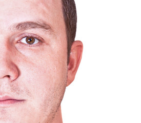 Obraz premium half of face