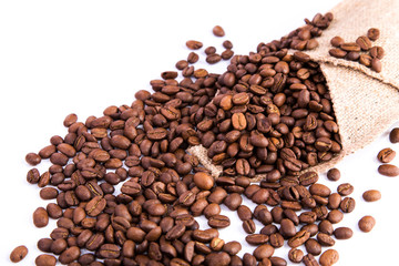 Obraz premium Coffee beans as a background