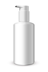 Foam Pump Bottle White: Vector Version